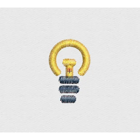 Bulb Embroidery Design