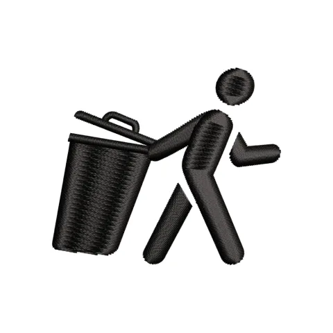 Butler Man Embroidery Design