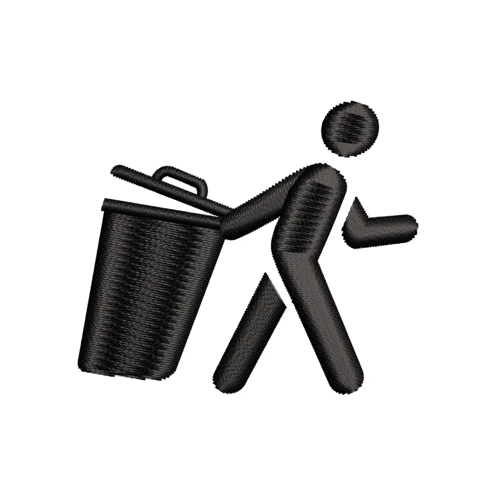 Butler Man Embroidery Design