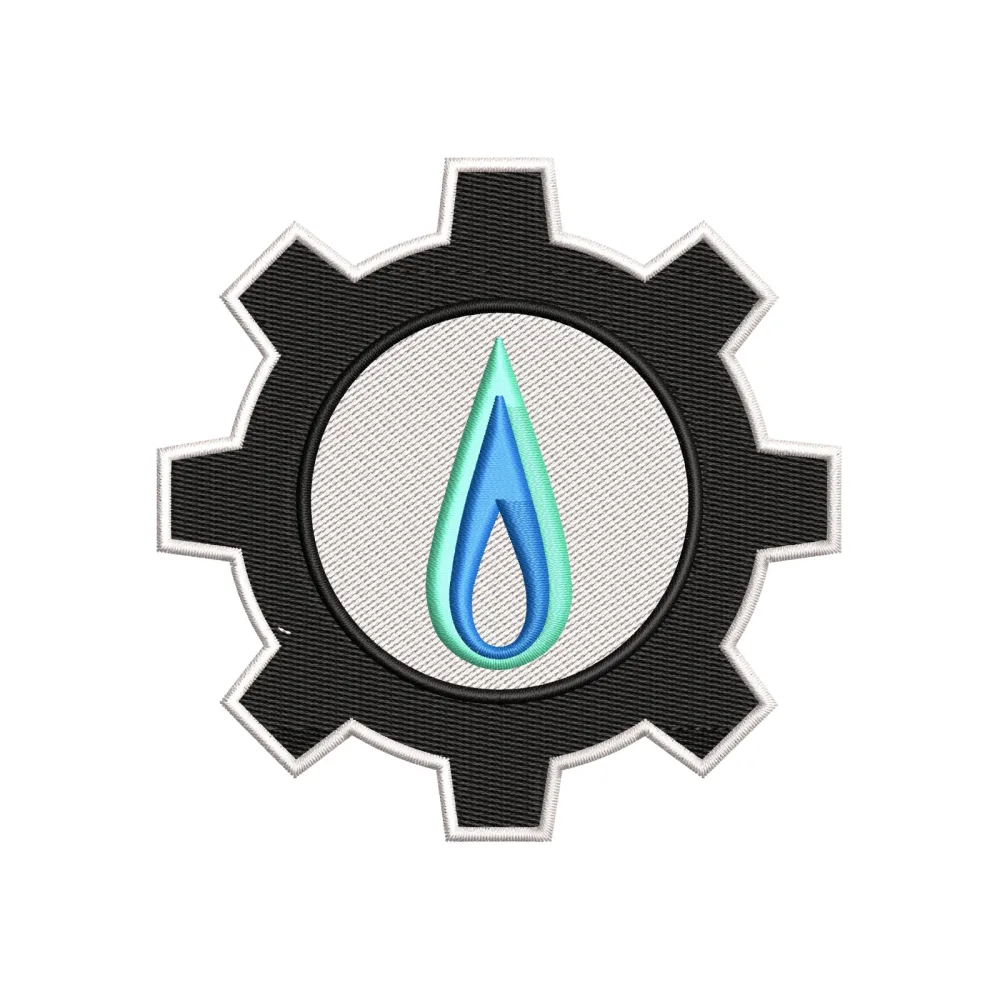 Gas Sign Embroidery Design