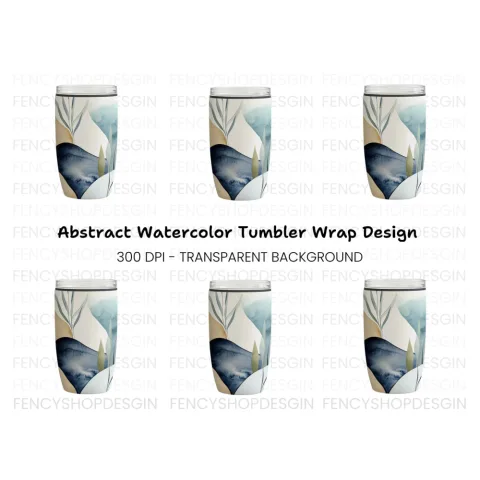 Abstract Tumbler Clipart Bundle