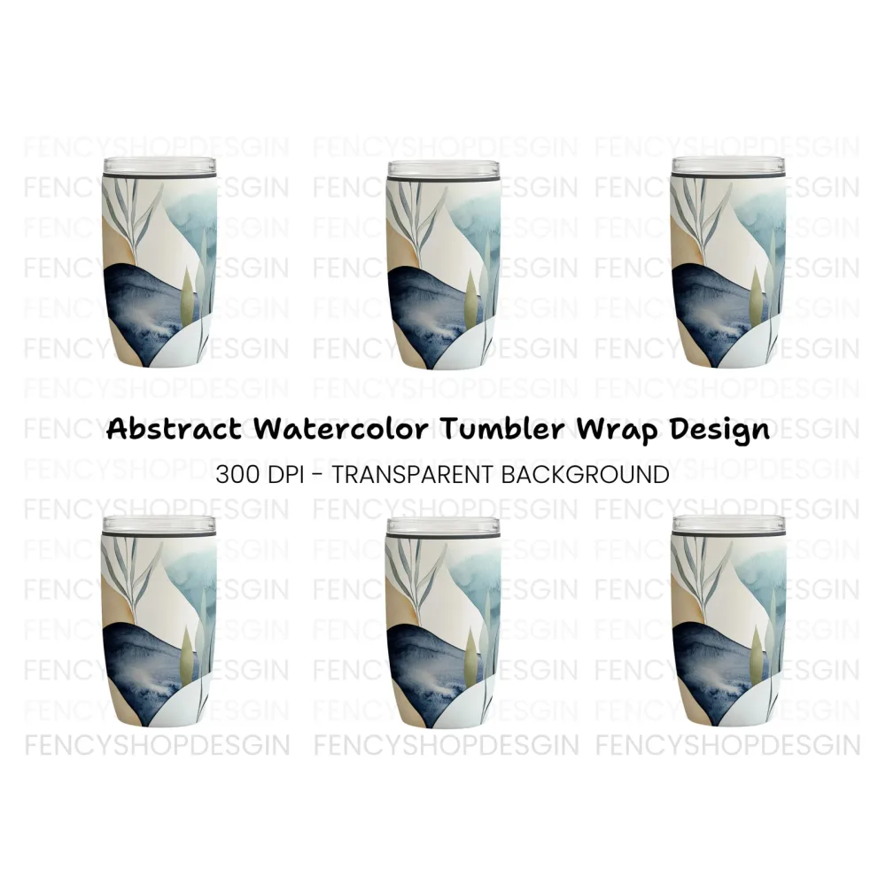 Abstract Tumbler Clipart Bundle