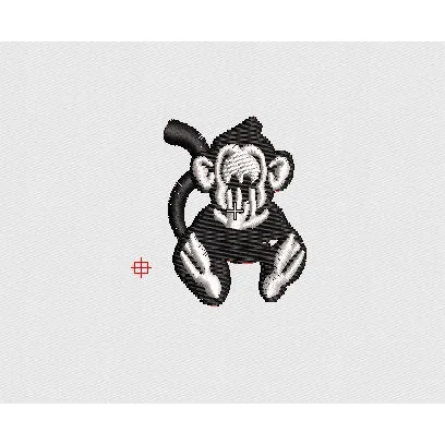 Monkey Embroidery Design