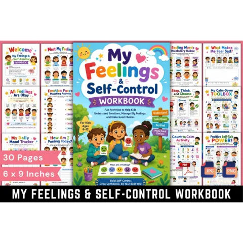 My Feelings Self Control Workbook