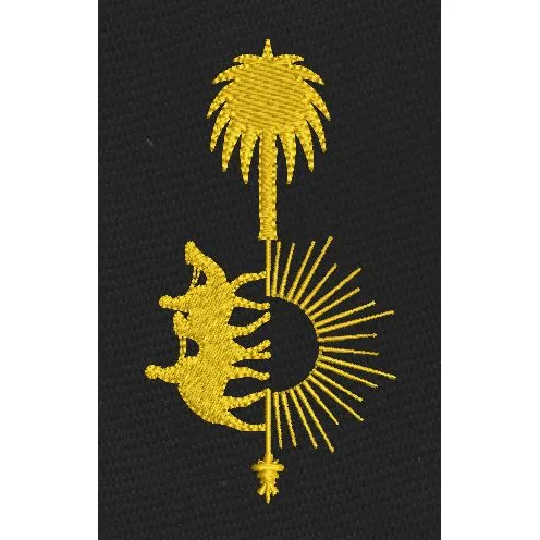Oasis Sun Elephant Embroidery Design