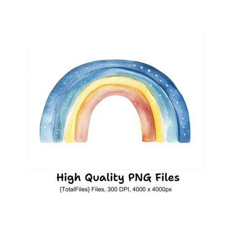 Rainbow Clipart Bundle