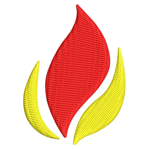 Flame Embroidery Design