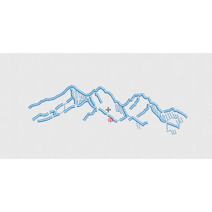Hill Embroidery Design