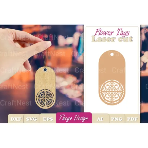 Flower Tags SVG Bundle