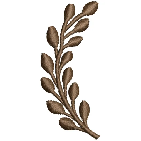 Fresh Branch Embroidery Design