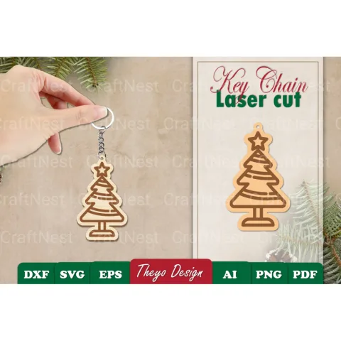 Christmas Keychain SVG Bundle