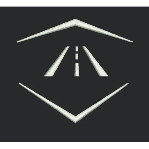 Road in Hexagon Embroidery Design