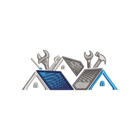 House Enginear Embroidery Design