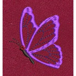 Butterfly Purple Embroidery Design