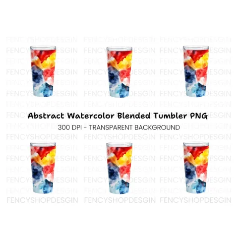 Abstract Tumbler Clipart Bundle