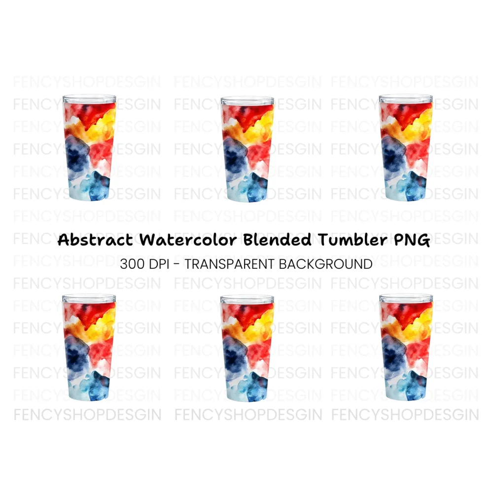 Abstract Tumbler Clipart Bundle