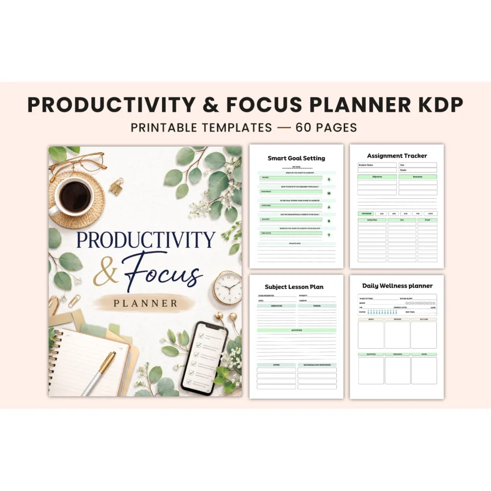 Productivity Focus Planner