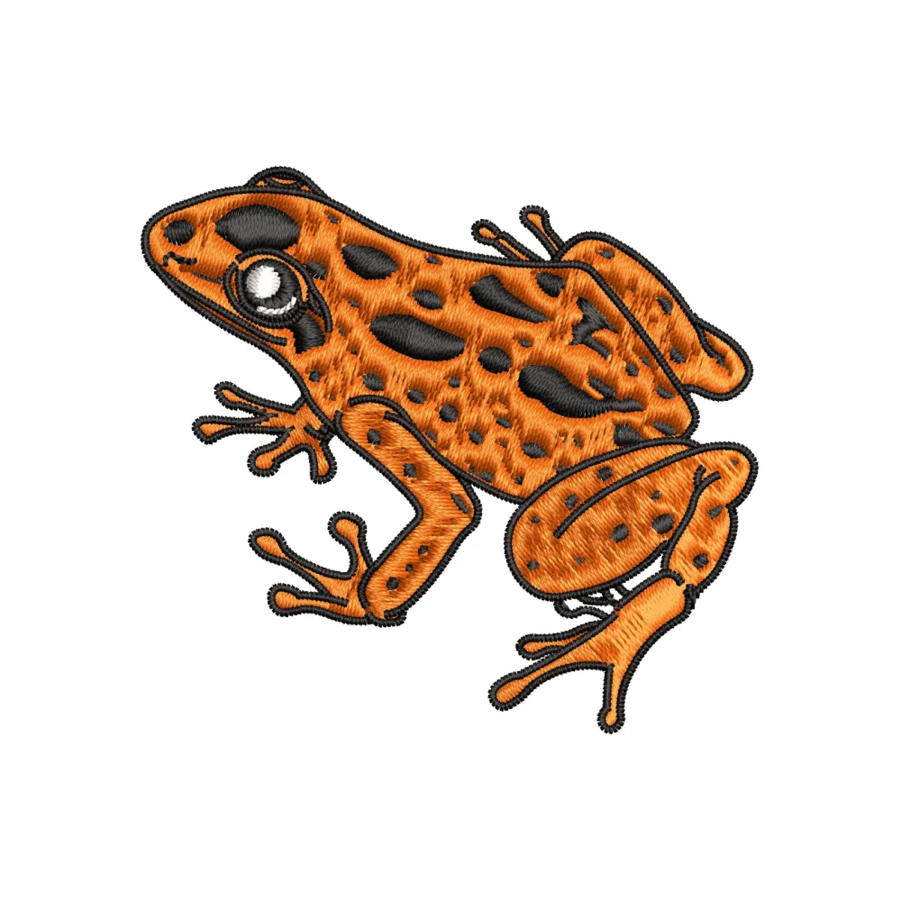 Poison Frog Embroidery Design
