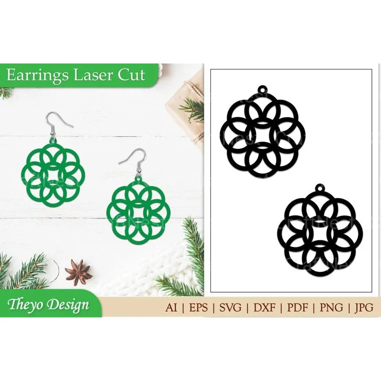 Laser Cut Earrings SVG Bundle