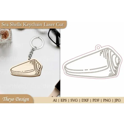 Sea Shells Keychain SVG Bundle