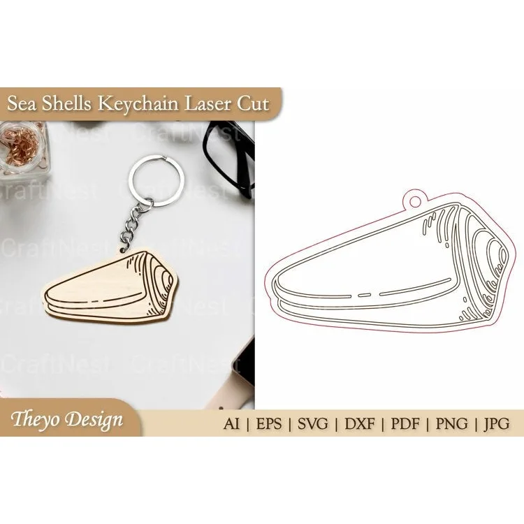 Sea Shells Keychain SVG Bundle