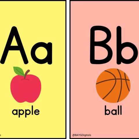 Alphabet Flashcards with Pictures