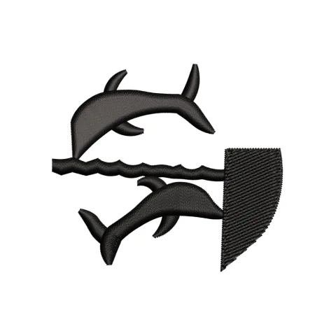 Sharks Embroidery Design