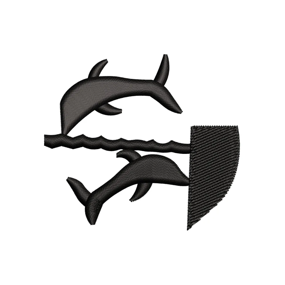 Sharks Embroidery Design