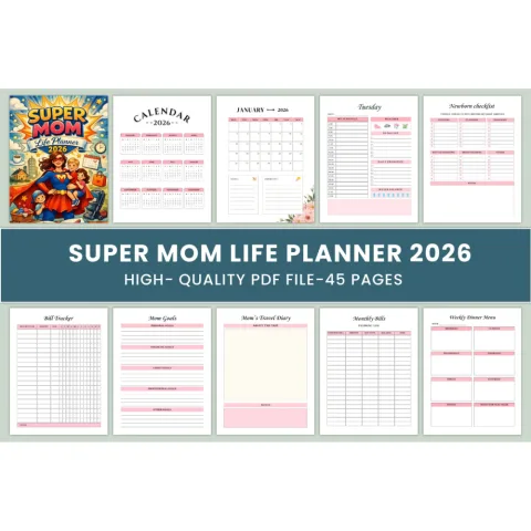 Super Mom Life Planner
