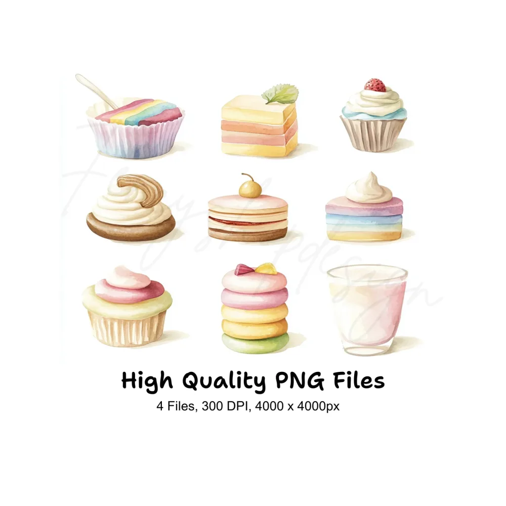 Dessert Clipart Bundle