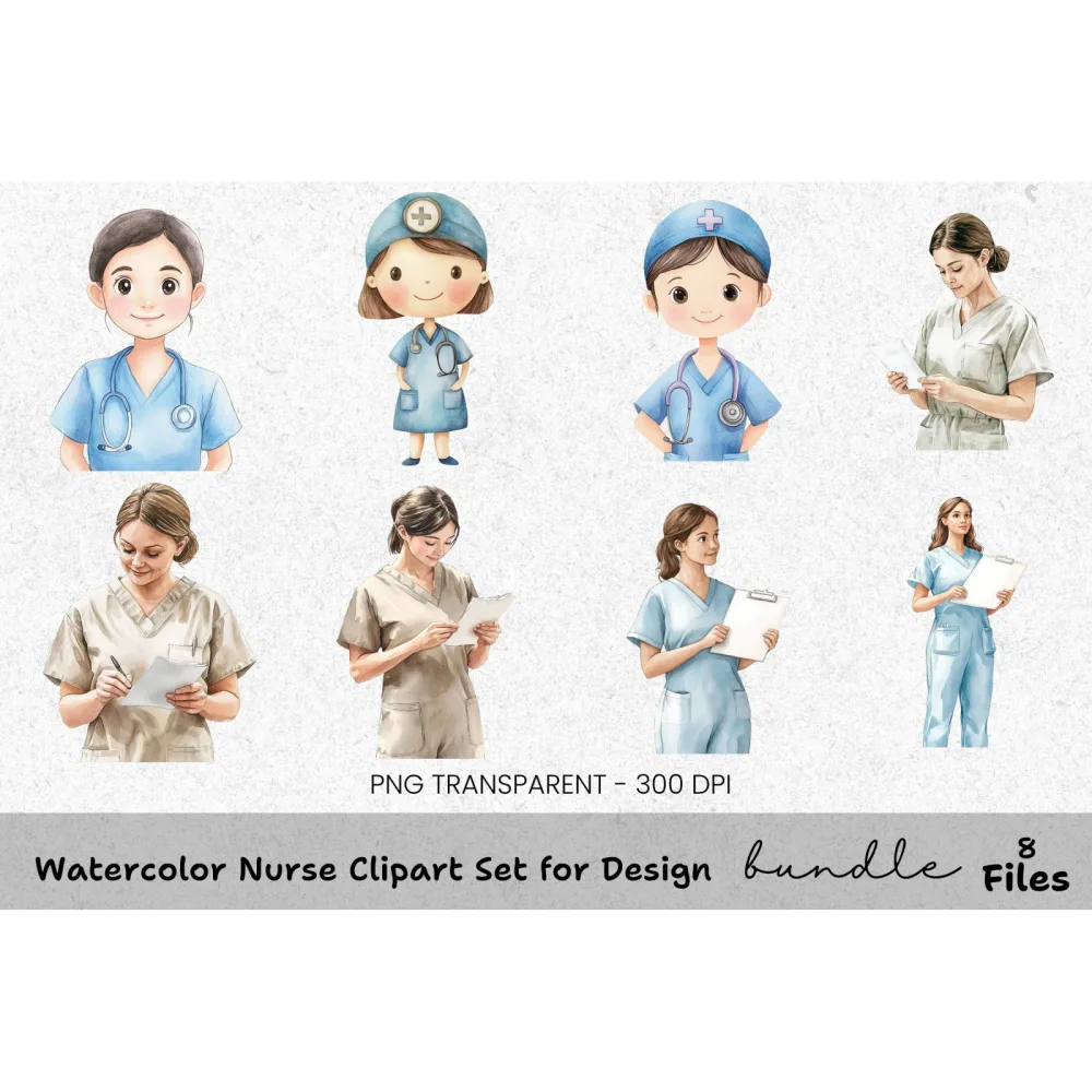 Nurse Clipart Bundle