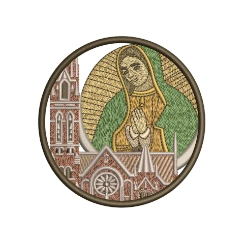Pray God Embroidery Design