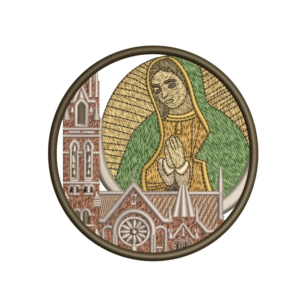 Pray God Embroidery Design