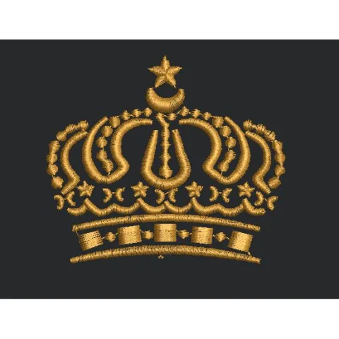 Crown Embroidery Design