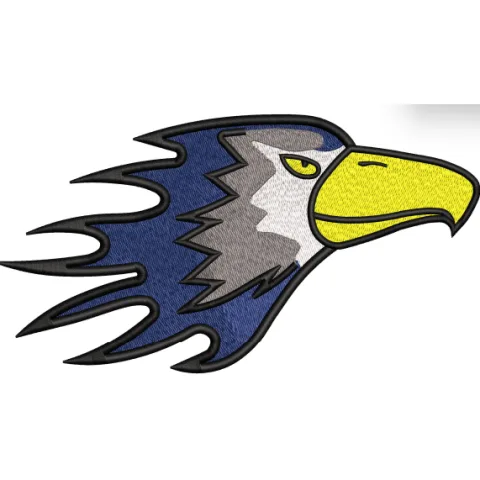 Eagle Face Embroidery Design