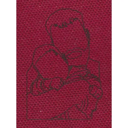 Bonding Moment Line Art Embroidery Design