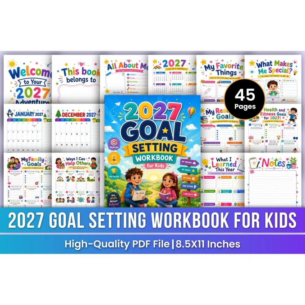 Goal Setting For Kids Workbook