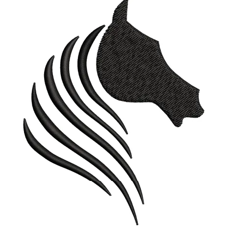 Horse Face Embroidery Design
