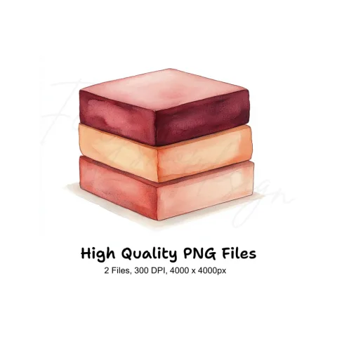 Stacked Cubes Clipart Bundle