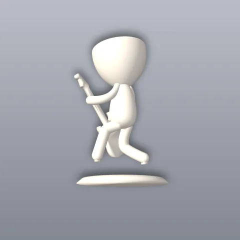 Guitar Player Vase 3D Print STL File