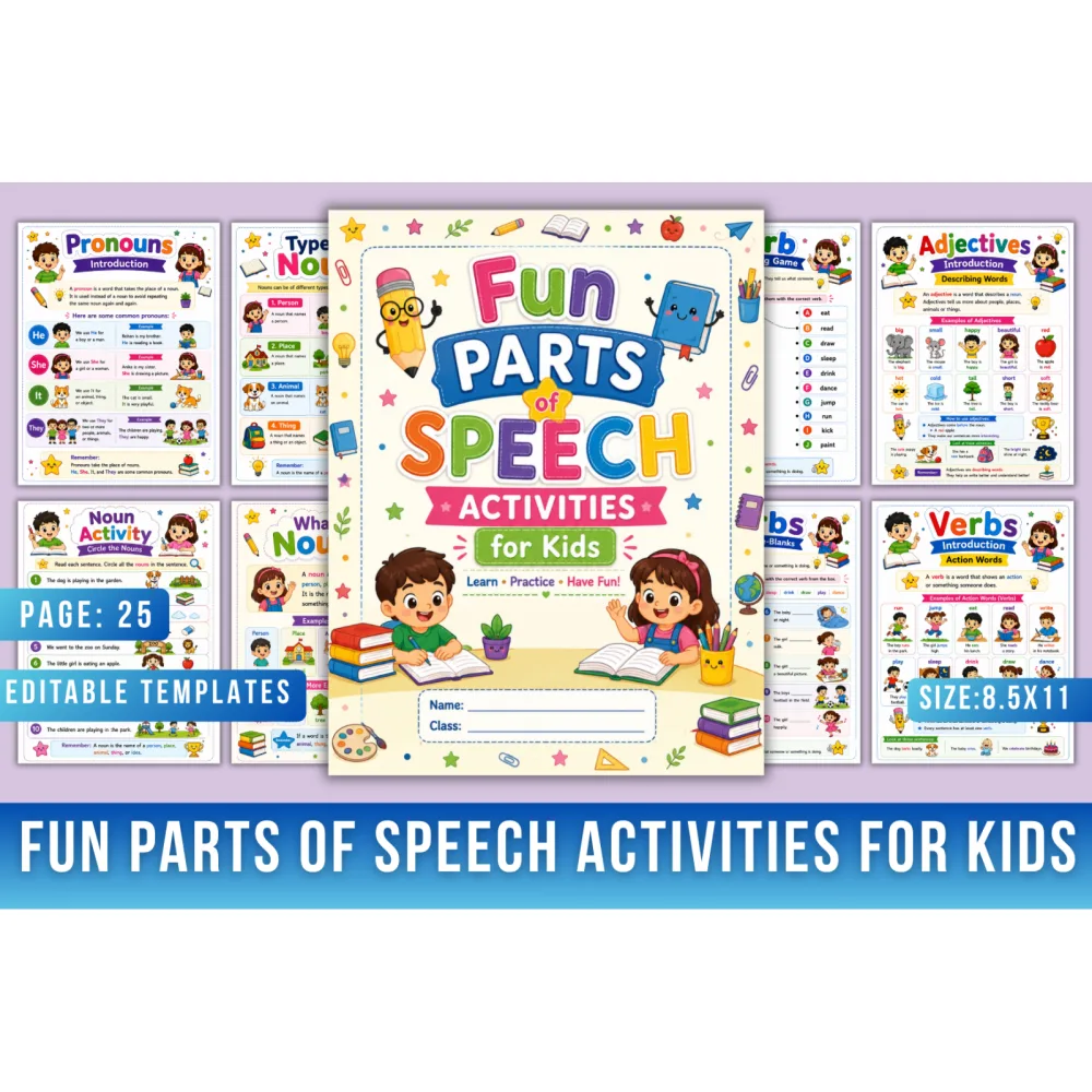 Fun Parts Of Speech Activities