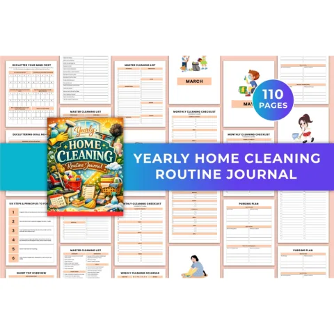 Yearly Home Cleaning Routine Journal