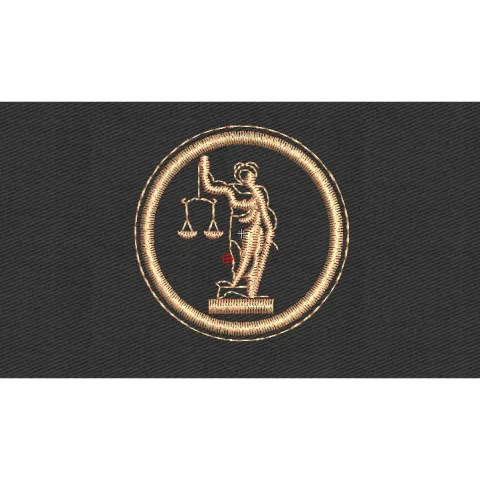 Law Embroidery Design