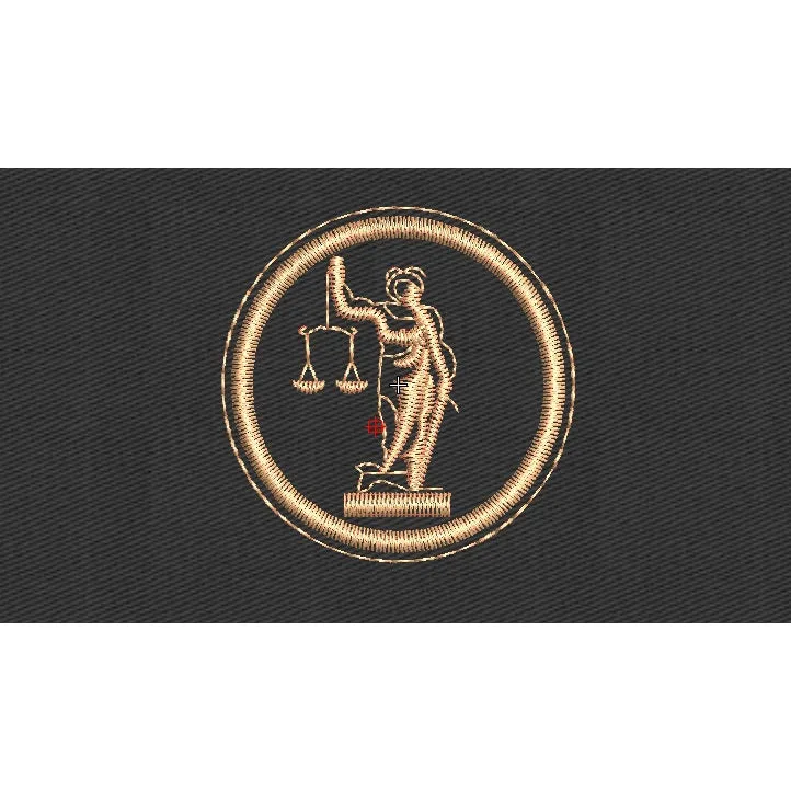 Law Embroidery Design