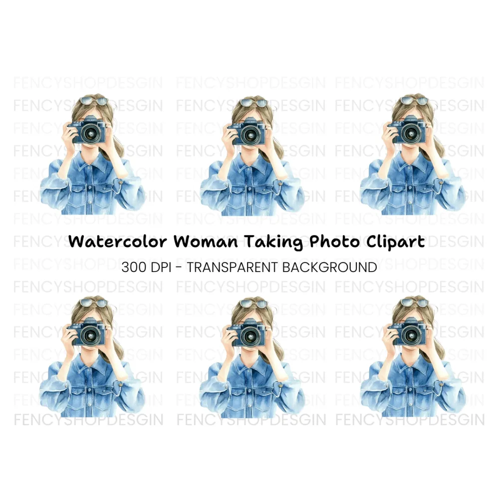 Girl Photographer Clipart Bundle