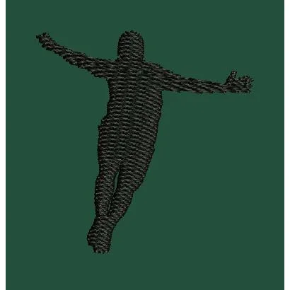 Floating Man Embroidery Design