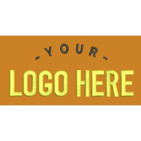 Your Logo Here Text Embroidery Design