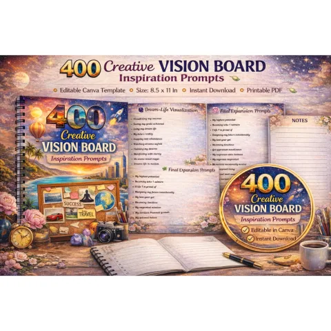 Creative Vision Board Inspiration Prompts