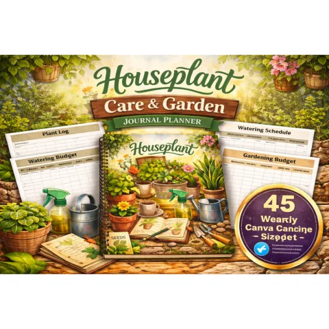 Houseplant Care Garden Journal