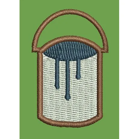Paint Can Embroidery Design